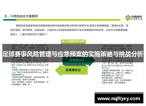 足球赛事风险管理与应急预案的实施策略与挑战分析